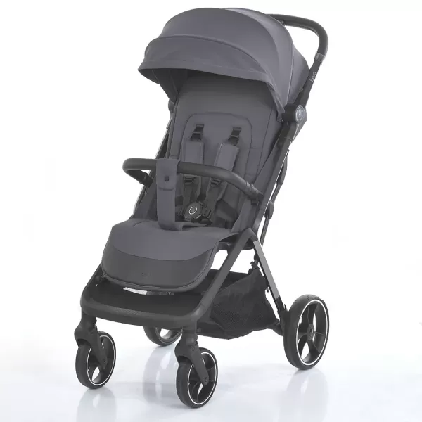 Візок дитячий ME 1127-B BEYA Midnight Gray прогулянковий,до 22 кг,PU колеса 17,5/22,5см.,чохол,сірий