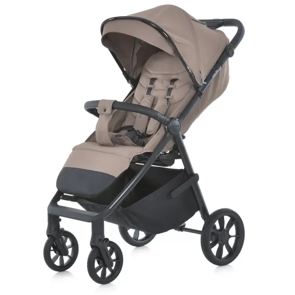 Візок дитячий ME 1182 MALTA Coffee Beige прогулянк.,регул.ручка,моск. сітка,дощовик,чохол,алюм.,беж.
