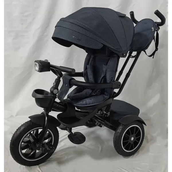 Велосипед ME 1193 MODENA Dark Gray 3кол.гума а.п.(12/10)оберт.сид.,кол.гальма,скл.кермо,світ.,графіт