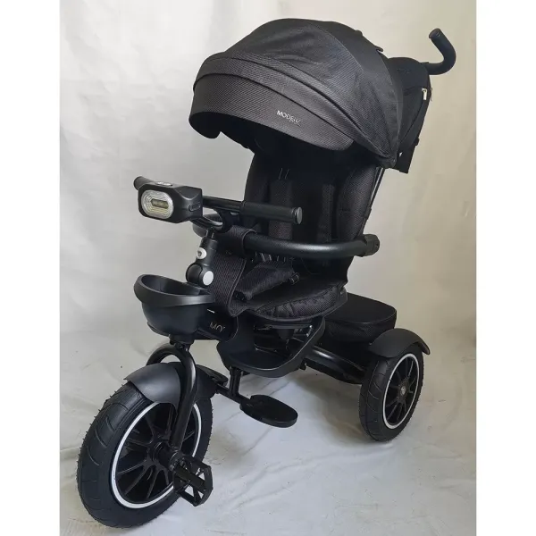 Велосипед ME 1193 MODENA Black 3 кол.гума а.п. (12/10)оберт.сид.,кол.гальма,скл.кермо,світло,чорний