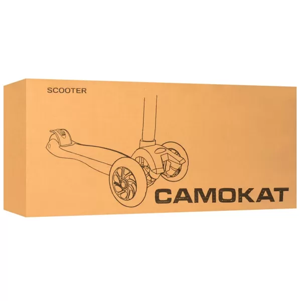 Самокат JR 3-026-P MAXI, 5в1 (біговел), сталь+пласт., кол. 3 шт. ПВХ, 2 пер.-світ., рожевий