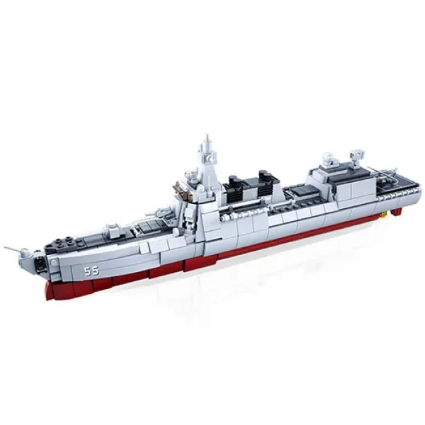 Конструктор SLUBAN M38-B0700 військовий корабель, 1:450, літак, 618 дет., кор., 47,5-33,5-7 см.