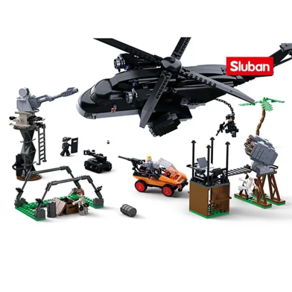 Конструктор SLUBAN M38-B0775 "Police": Атака на базу, 830 дет.
