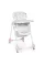 Стільчик M 3233 Unicorn Pink для годування, 5точ.ремені, столик висув., 4колеса, єдиноріг, рожевий.
