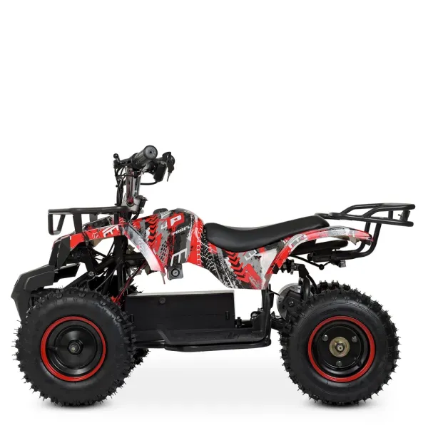 Квадроцикл HB-ATV800AS-3 мотор 800W, 3 акум. 12A/12V, швид. 22 км/ч, до 65 кг, червоний.