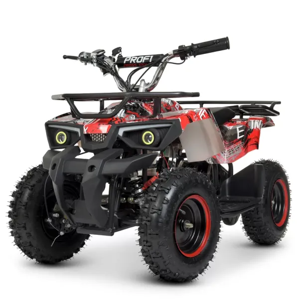 Квадроцикл HB-ATV800AS-3 мотор 800W, 3 акум. 12A/12V, швид. 22 км/ч, до 65 кг, червоний.