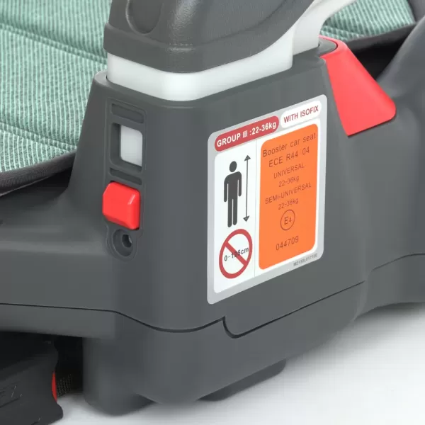 Бустер ME 1144 RORO Isofix Royal Gray дитячий, ізофікс, з підлокотником та підсклянником, льон.