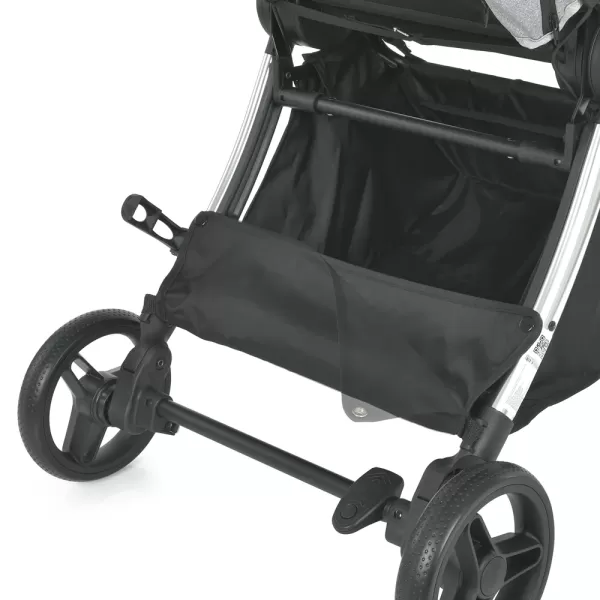 Візок дитячий ME 1078 VERSA Melange Gray прогулян., книжка, кол. 4 шт., чохол, хром. рама, сірий.