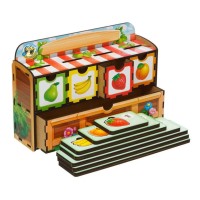 Дерев'яна настільна гра "Рахунок -2" Ubumblebees (ПСД070) PSD070 сортер-комодик