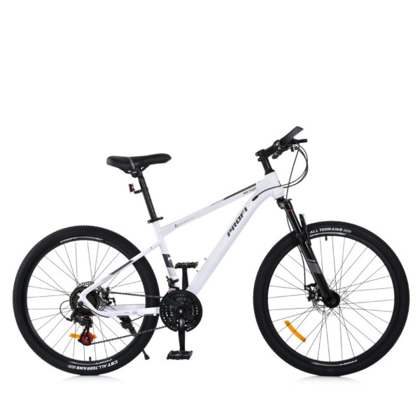 Велосипед SKD75 MTB 2605-2, 26 дюймів, сталева рама 16 Sunrun 24SP білий