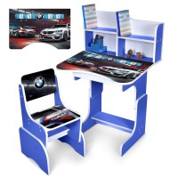 Дитяча Парта N 2071-7-4 синій зі стільчиком
