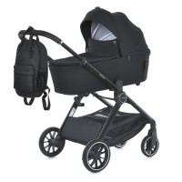 Коляска дитяча універсальна 2 в 1 GENESIS ME 1126 Jet Black