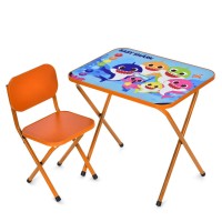 Дитячий столик складаний зі стільчиком M 5960-7 помаранчевий