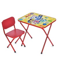 Дитячий столик складаний зі стільчиком M 5964-3 червоний