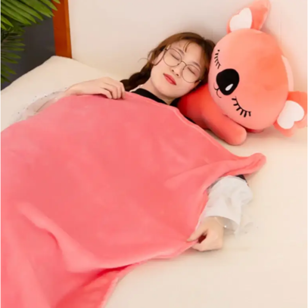 Дитяча м'яка іграшка "Коала" L1129(Pink) іграшка з пледом, розмір 50 см