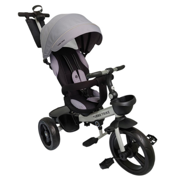 Велосипед дитячий триколісний MT 1001-1 Smart Grey з батьківською ручкою