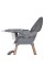 Стільчик для годування LUMI ME 1111 Gray екошкіра