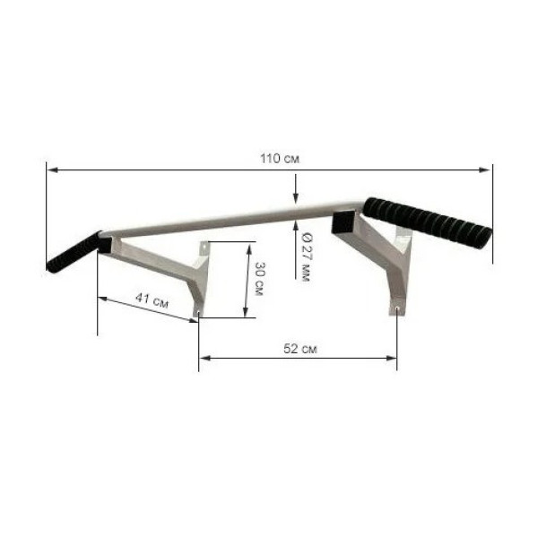 Турнік настінний Wide білий NE-TR-15W