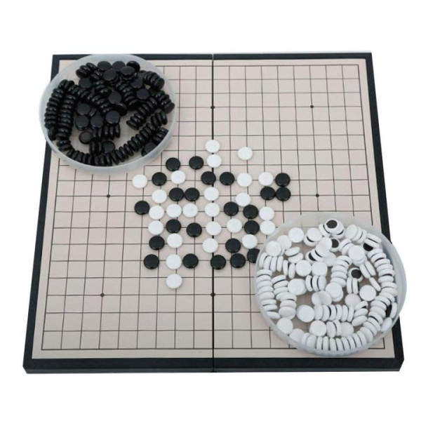 Настільна гра "Go Game" 3215GG 2 кольори фішок, ігрова дошка 32х32 см