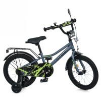 Велосипед дитячий MB 16014-1 колеса 16 дюймів, чорний