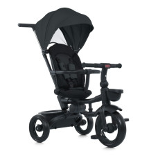 Дитячий триколісний велосипед MT 1038 Black, з батьківською ручкою