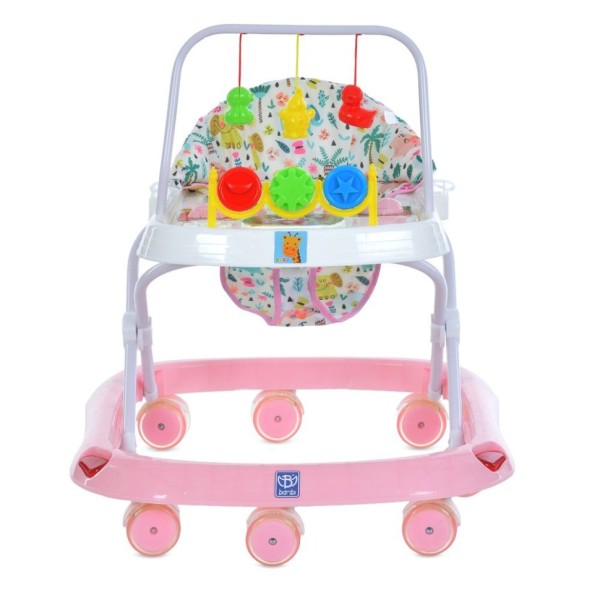 Ходунки дитячі M 0541C-6 з підвісками, рожевий