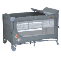 Ліжечко-манеж 2 в 1 UNITY+ ME 1098 Gray, до 13 кг