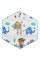 Дитячий манеж MR 1512 Dusty Green 146×127×110 см