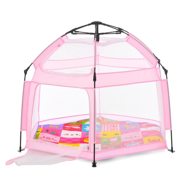Дитячий манеж MR 1512 Powder Pink 146×127×110 см