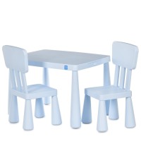 Дитячий столик M 6176-4 стільниця 76,5х54,5 см, 2 стільчики