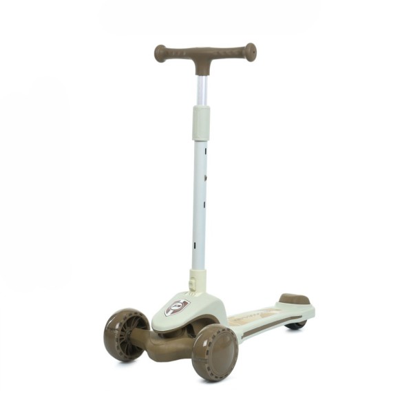 Самокат дитячий триколісний JR3-131-BRN, колеса зі світлом