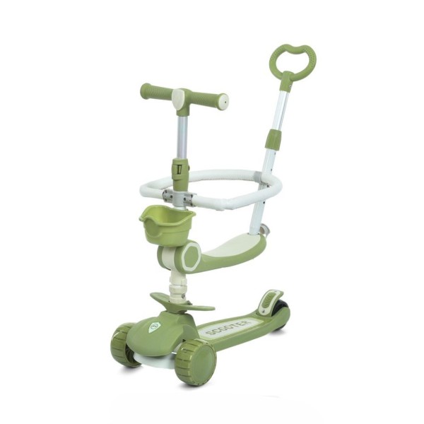 Самокат дитячий триколісний 5 в 1 JR3-133-GR, колеса зі світлом