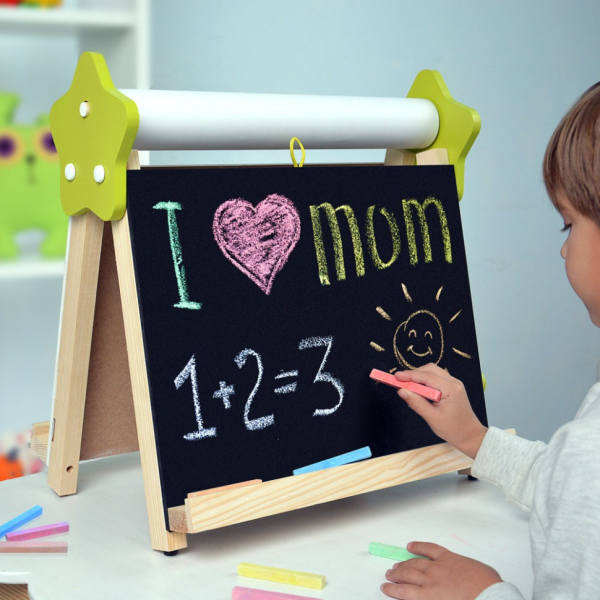 Мольберт дитячий настільний Двосторонній "5 в 1" Lumik LMA5N