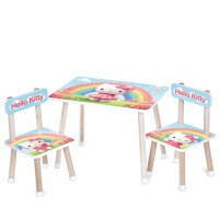 Дитячий столик M 501-34 стільниця 60 х 40 см, 2 стільчики