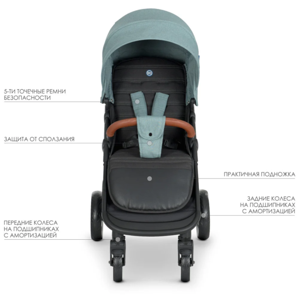 Коляска дитяча прогулянкова EL CAMINO ME 1024L Cloud Blue