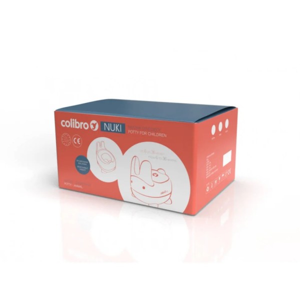 Горщик дитячий Зайчик Nuki Colibro NO/CO/NUKI/CL з кришкою
