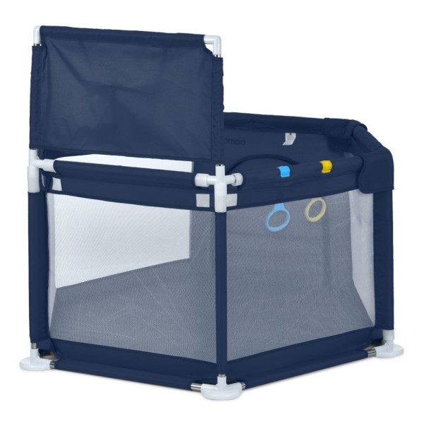 Дитяче ліжко-манеж MR 1340-BL, ширина з ніжками 132 см