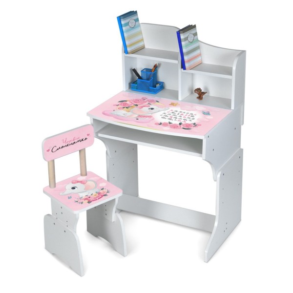 Дитяча парта M 904-14 висота 3 положення, зі стільчиком