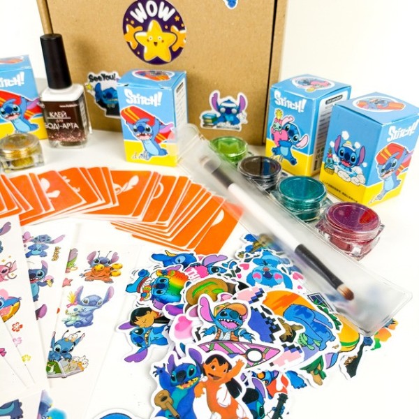 Набір для біо-тату "Wow Box Стіч" wow-box-stich-5 для 5 дітей