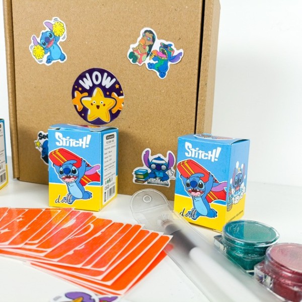 Набір для біо-тату "Wow Box Стіч" wow-box-stich-5 для 5 дітей