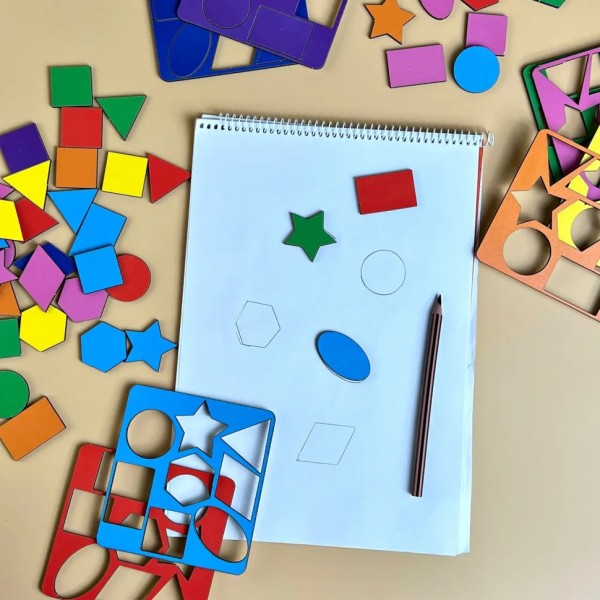 Дерев'яний сортер "Барабан" Ubumblebees (ПСФ135) PSF135 геометричні фігури