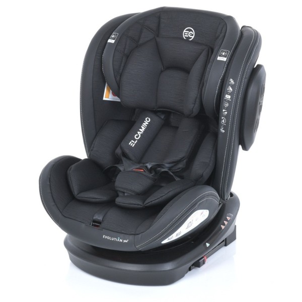 Автокрісло EVOLUTION 2 360 ME 1045 Black Striped, Кріплення ISOFIX