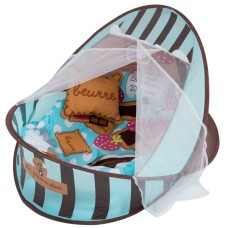 Килимок-манеж для немовляти 66526A 2в1, дуга, підвіски, грає музика  Блакитний