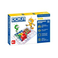 Конструктор електронний "ЗБИРАЄМО РАДІО" DOKA D70703 музика та світло