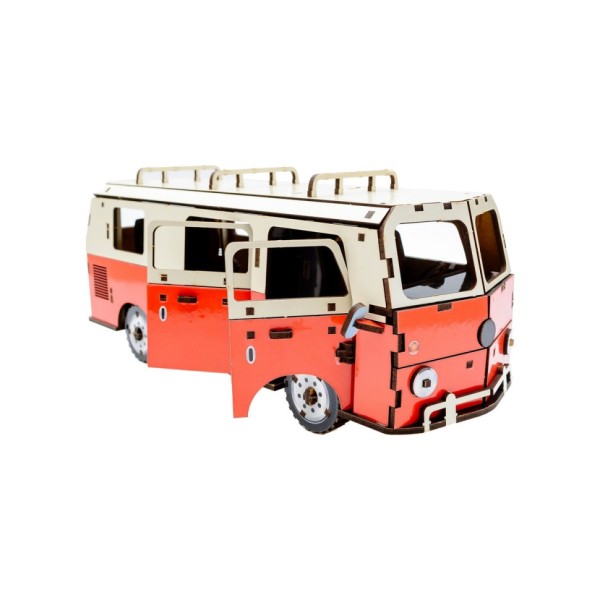 Дерев'яний 3D конструктор "Мікроавтобус" Puz-00926, 156 деталей