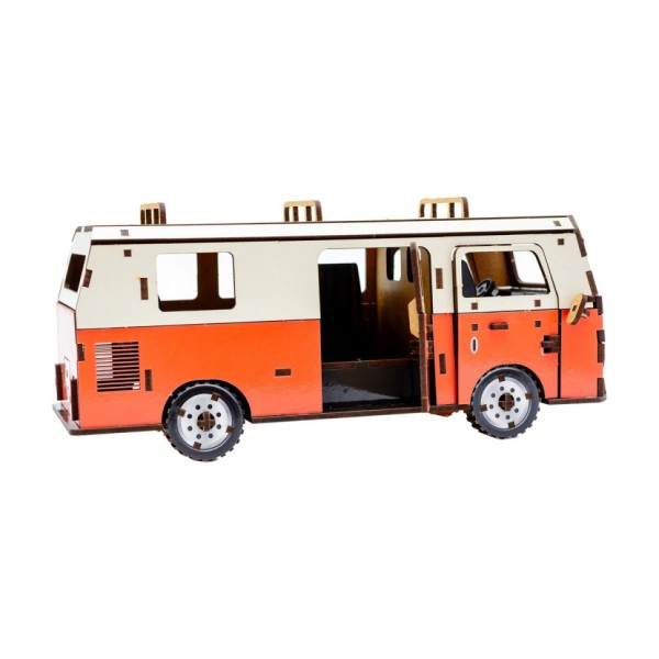 Дерев'яний 3D конструктор "Мікроавтобус" Puz-00926, 156 деталей