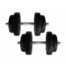 Гантелі набірні композитні Rock Pro-R NE-PL-R-009-2, 2 шт по 9 кг