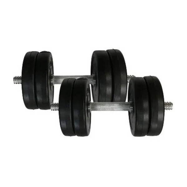 Гантелі складальні композитні в пластиковій оболонці Rock Pro-R 2 шт по 11,5 кг NE-PL-R-011-2