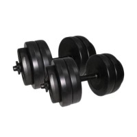 Гантелі складальні композитні в пластиковій оболонці Rock Pro 2 шт по 13 кг NE-PL-G-013-2