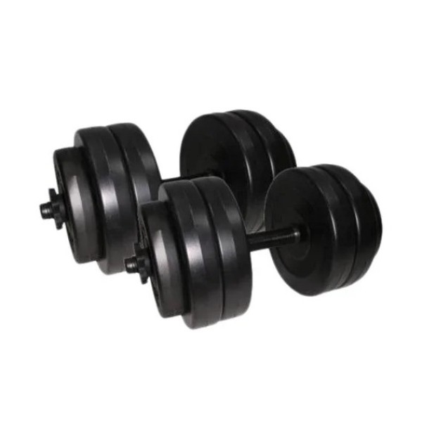 Гантелі складальні композитні в пластиковій оболонці Rock Pro 2 шт по 13 кг NE-PL-G-013-2